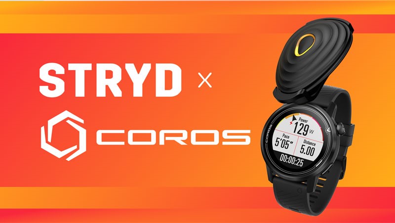 Stryd跑步功率計正式與COROS運動手錶互相兼容！
