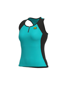 ALE SOLID COLOR BLOCK LADY TOP TURQUOISE
