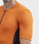 ALE SOLID COLOR BLOCK 短袖 單車衫 橙色
