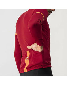 CASTELLI FONDO 2 LS JERSEY FZ PRO RED ORANGE REFLEX