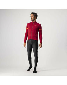 CASTELLI FONDO 2 LS JERSEY FZ PRO RED ORANGE REFLEX