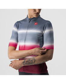CASTELLI DOLCE JERSEY WOMEN LIGHT STEEL BLUE/BORDEAUX