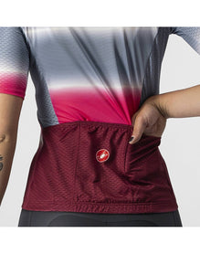 CASTELLI DOLCE JERSEY WOMEN LIGHT STEEL BLUE/BORDEAUX
