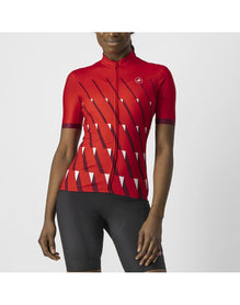 CASTELLI PENDIO JERSEY WOMEN RED/BORDEAUX/WHITE