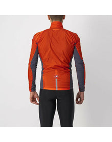 CASTELLI SQUADRA STRETCH JACKET FIERY RED DARK GRAY