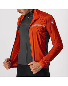 CASTELLI SQUADRA STRETCH JACKET FIERY RED DARK GRAY