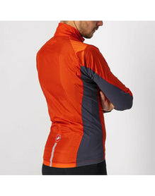 CASTELLI SQUADRA STRETCH JACKET FIERY RED DARK GRAY
