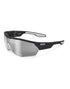 KOO OPEN CUBE Sunglasses Black White Smoke Mirror Lenses AsianFit-M