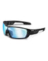 KOO OPEN Sunglasses Black Matt Super Blue Lenses