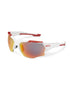 KOO ORION Sunglasses White/Red (Red Mirror Lenses)